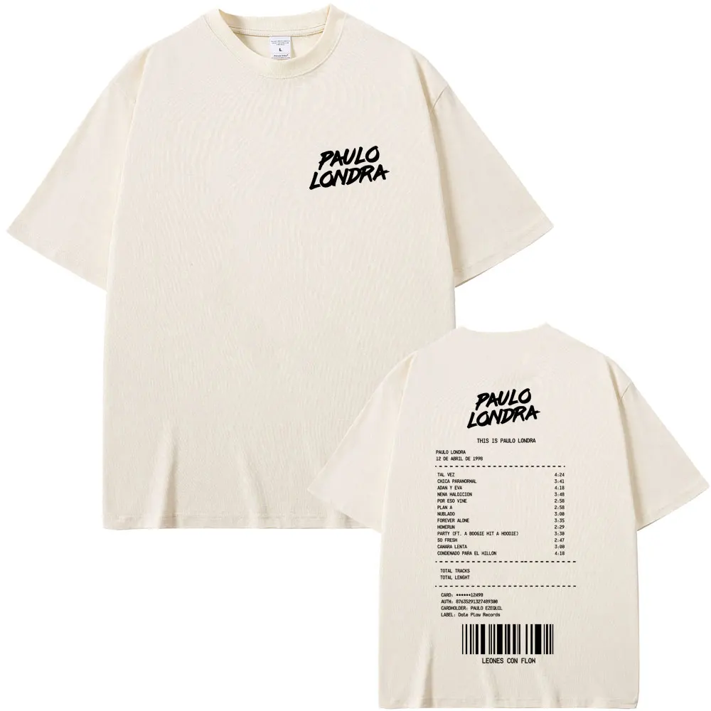 مغني الراب باولو لوندرا هومرون الجرافيك تي شيرت الصيف الرجال النساء الهيب هوب الشارع Crewneck تي شيرت الذكور عادية القطن تي شيرت تقليدي