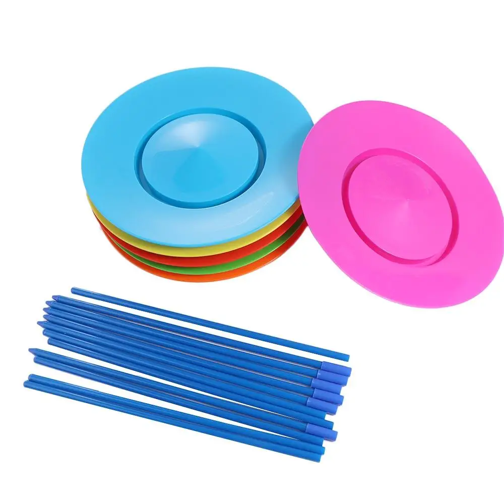 

Flying Disc Juggling Spinning Plates Circus Performance Balance Skills Spinning Plates Sticks Colorful Ability Training