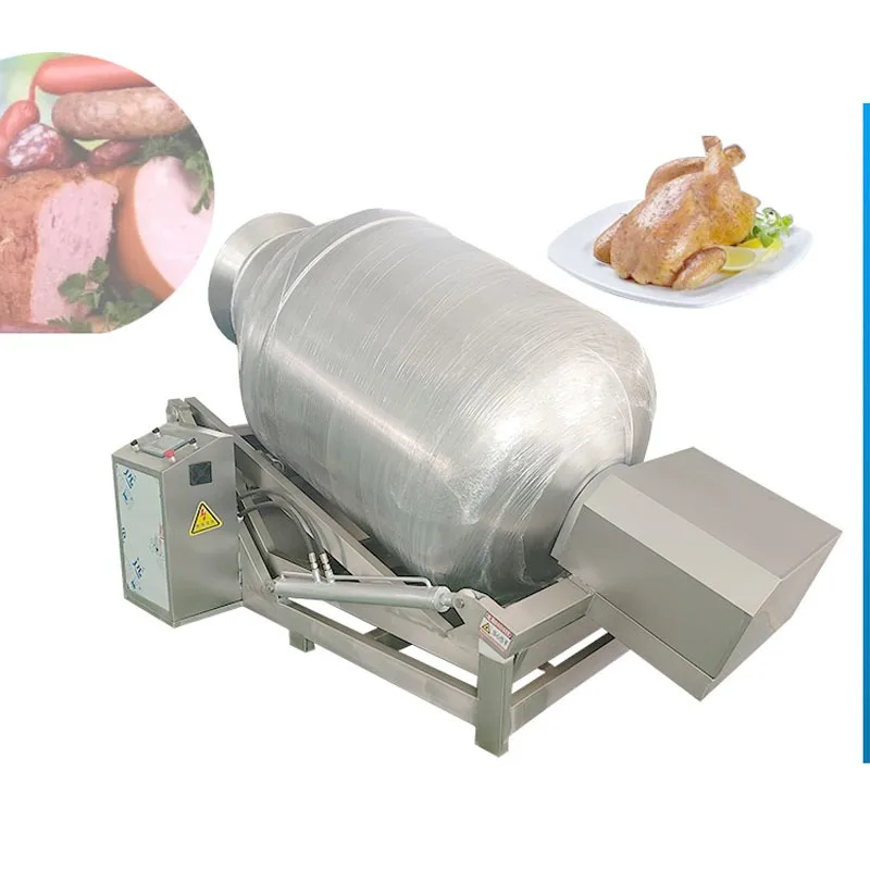 High Qualtiy Stainless Steelutomatic Chicken Marinator Vacuum Meat Kimchi Pickling Rolling Kneading Machine