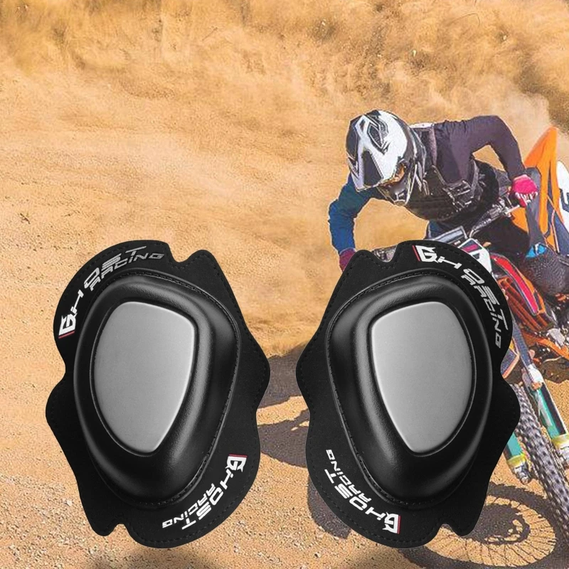 652D 2 pz ciclismo protezione del ginocchio moto ginocchiere romanzo cursore rettifica borsa del ginocchio piegatura artefatto borsa per la macinazione