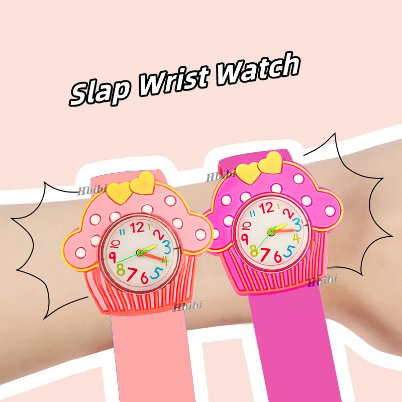 Cartoon Flowers Fruit Children Watches Baby Birthday Gift Kids Slap Wrist Watch Learn Time Toy Bracelet Clock