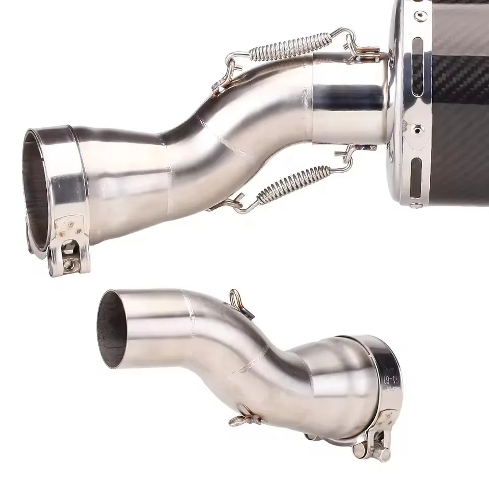 Para BMW R1200GS Adventure 2013 2014 2015 2016 2017 2018 2019 R1200 GS silenciador de escape de motocicleta tubo de enlace medio 51MM Slip-On