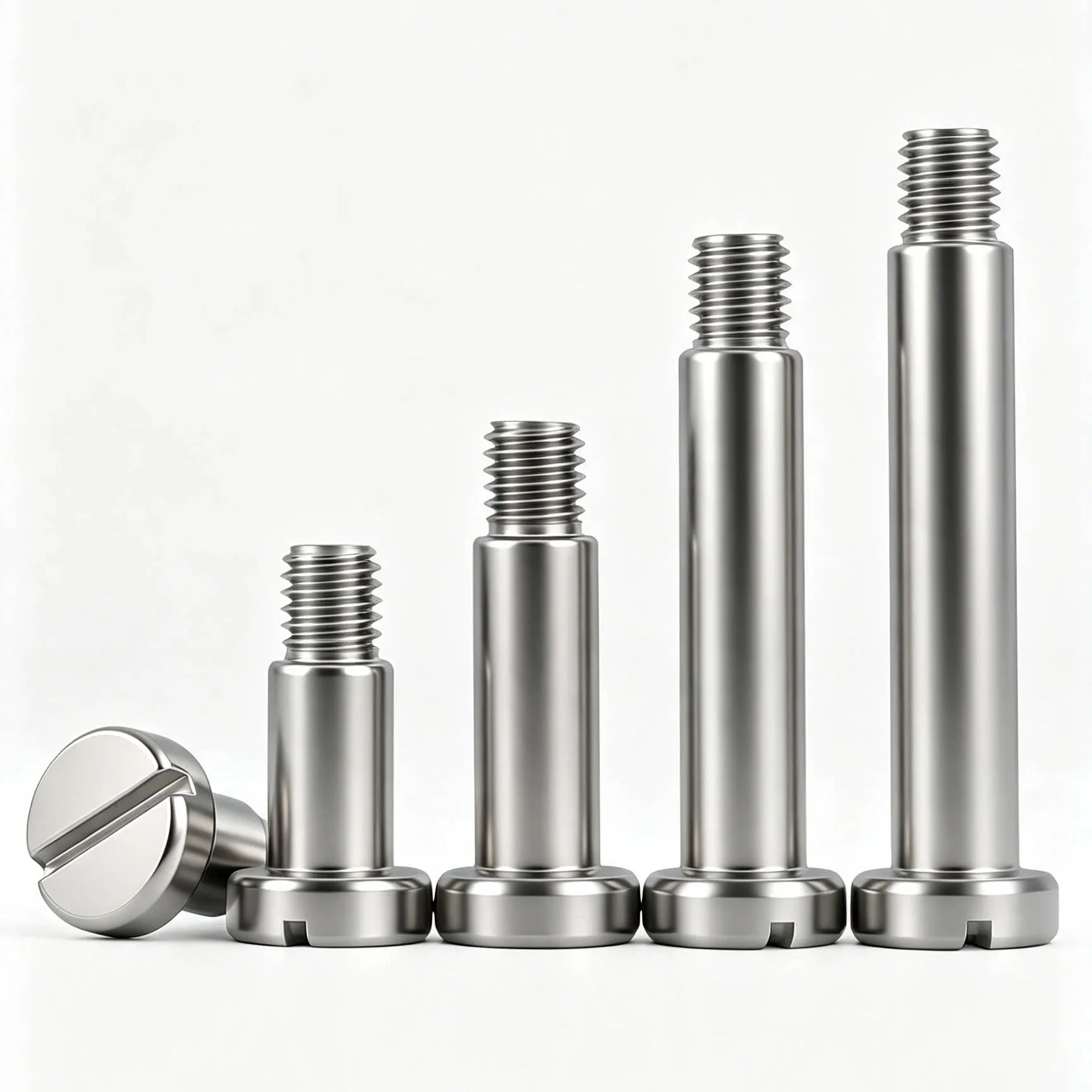 M2 M2.5 M3 M4 M5 M6 M8 M10 304 Stainless Steel Slotted One-word Slot Positioning Shoulder Step Screws Bearing Bolts L 2mm~80mm