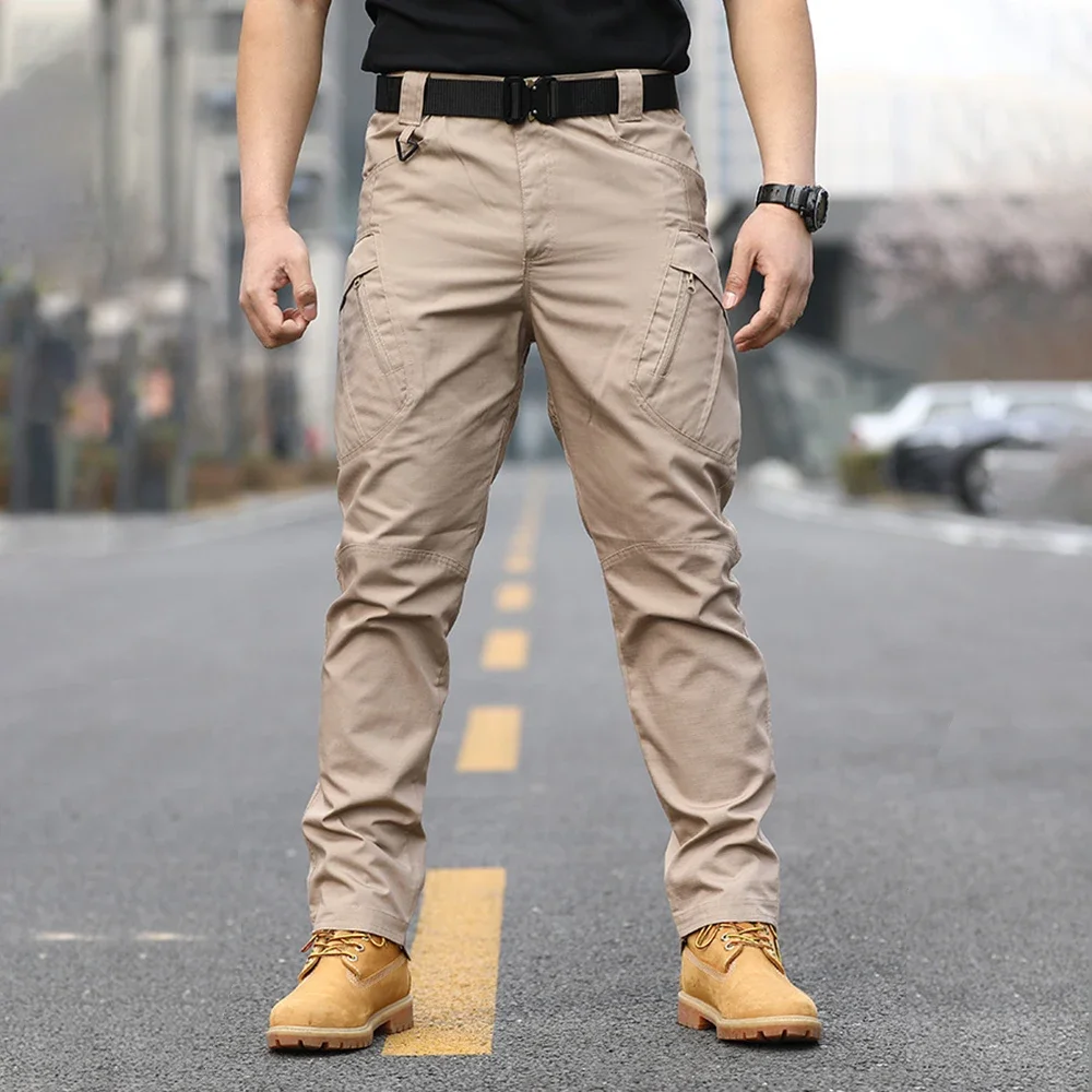 IX9 Tactical Overalls Pants Four Seasons Wear Men's Assault Pants Outdoor Camouflage Training Pants Wear-resistant Multi-pocket