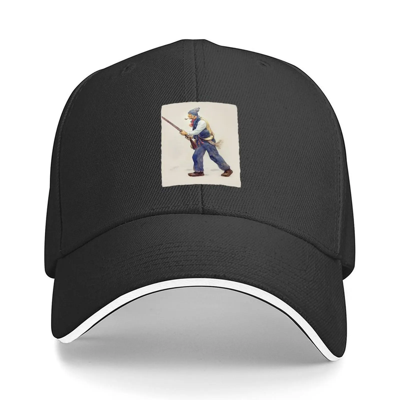 

Le Patriote Henri Julien Quebec French Patriote Drapeau Québec Rebbelion Lower Canada 1837-1838 Historical Painting Baseball Cap