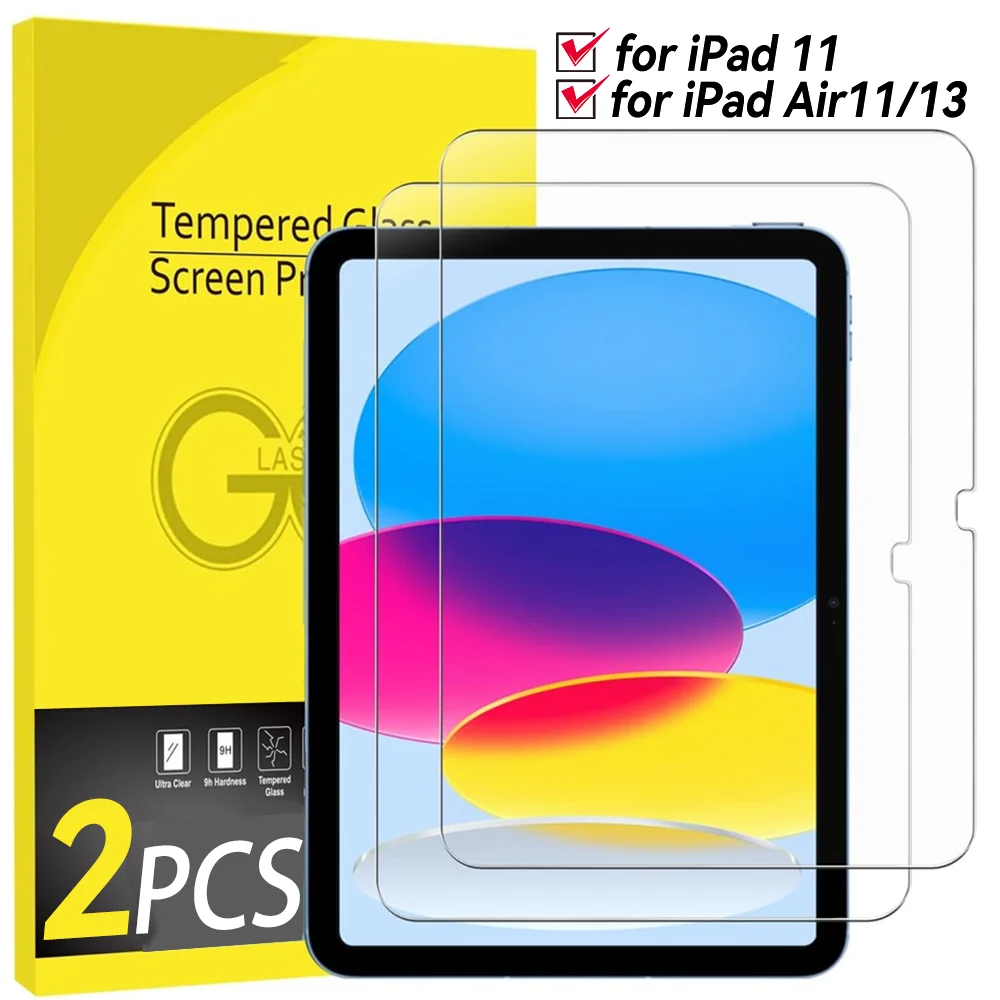 

1-2 шт. закаленное стекло для IPad A16/Air11/Air13, защитная пленка для экрана от царапин, HD защитная пленка для IPad 2025 A16 Air11 Air13