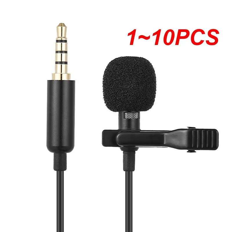 

1~10PCS Portable 3.5mm/Type C Mini Microphone For Phone Clip-on Lapel Lavalier Professional Mic For PC Laptop Mobile Type C