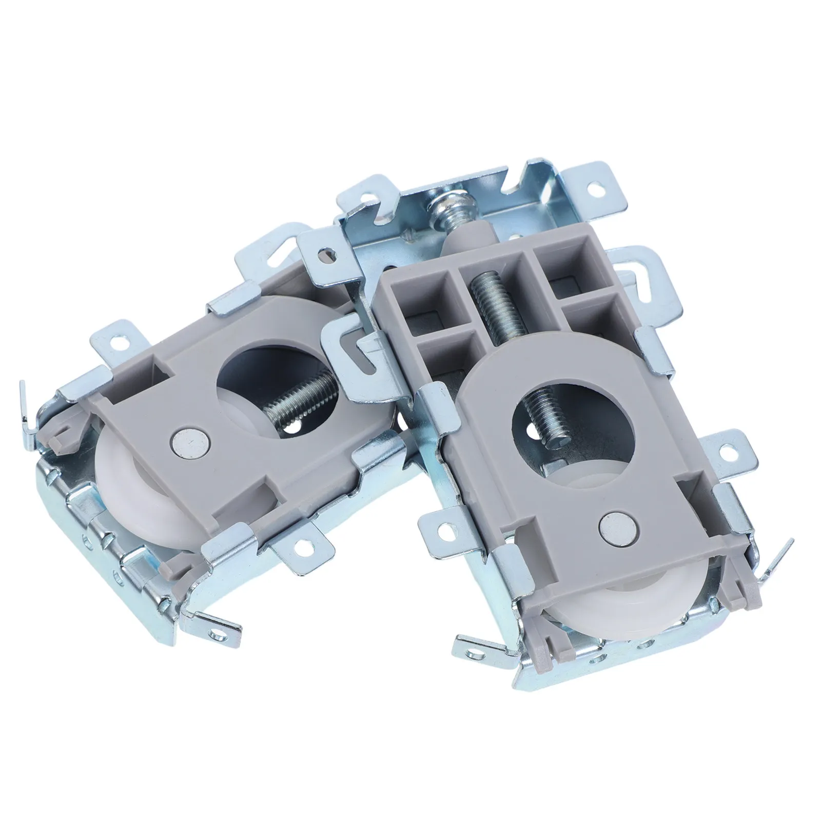 

2Pcs Stainless Steel Sliding Door Roller Wheels Smooth Silent Cabinet Door Hardware for Wardrobe Sliding Bottom Track