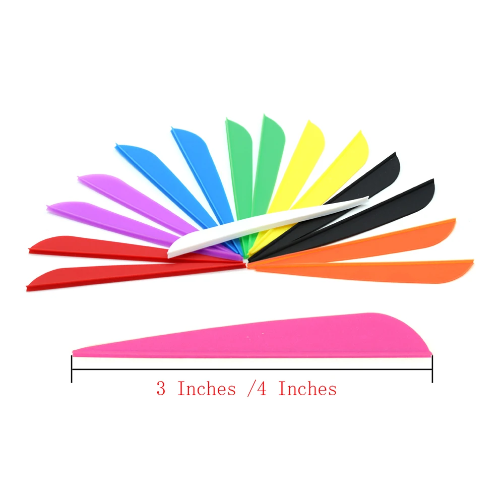 

50pcs 3/4 inches TPU Fletch Vanes Archery Arrows Fletching Fpr Carbon Fiberglass Arrow DIY Accessories Arrow's Feather