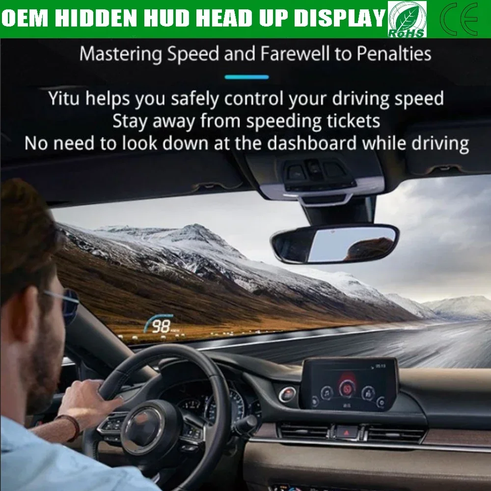 For Mazda 6 Mazda6 GJ1 GL 2014–2021 OEM Hidden HUD Head Up Display