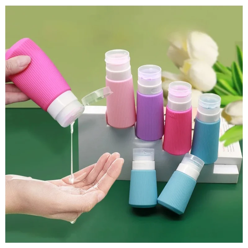 

Leak Proof Refillable 60ml Silicone Travel Liquid Storage Container Dispenser Travel Bottles for Toiletries