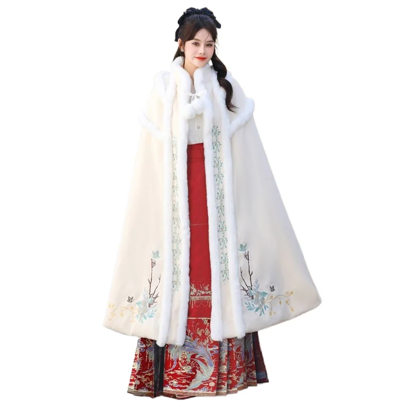 

Cloak Cape Adult Job Search Anti-season Antique Cape Winter New New Chinese Temperament Age-reducing Warmth Embroider Ponchos