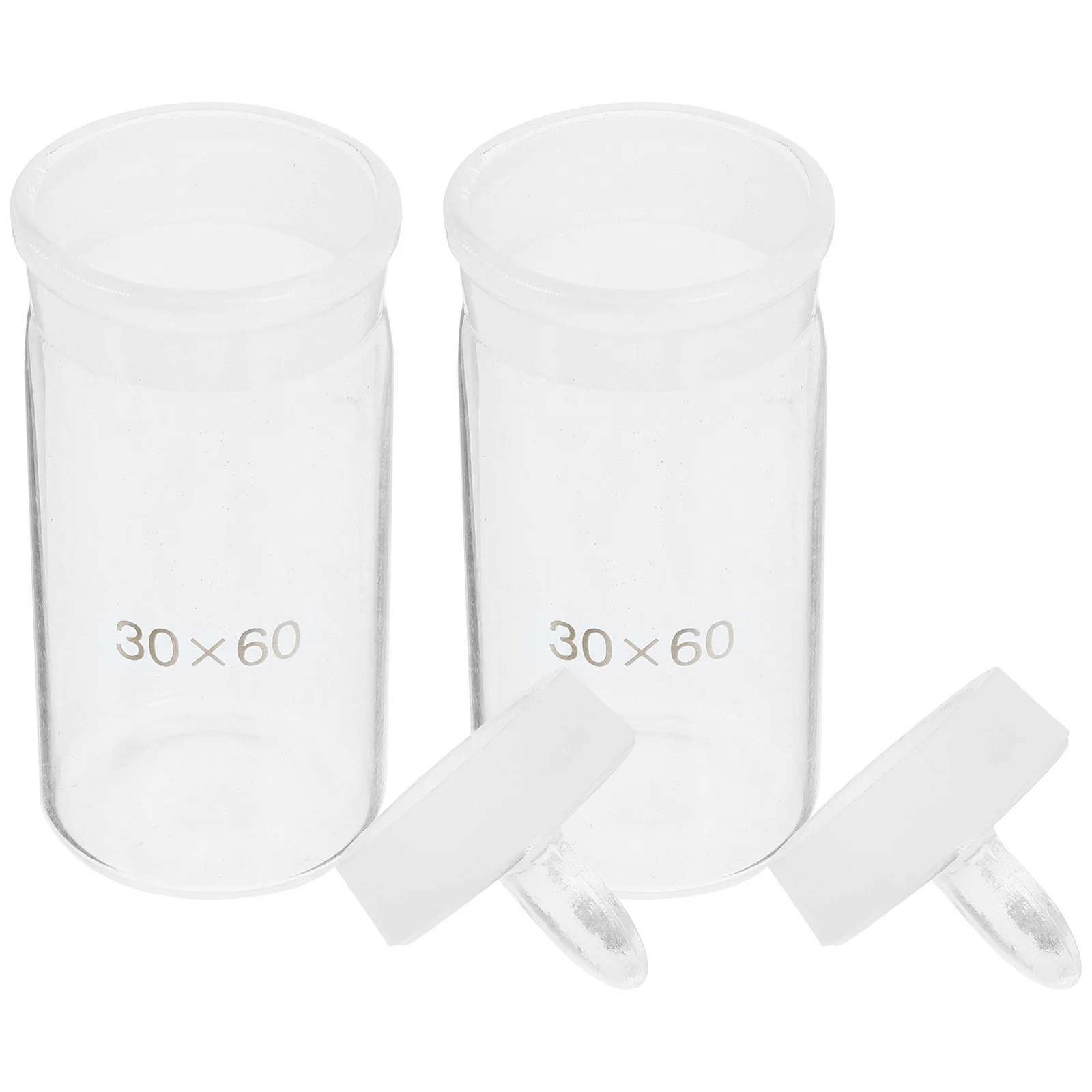 

2 Pcs Laboratory Bottles Experimental Weighing Glass Glassware Equipment Holder