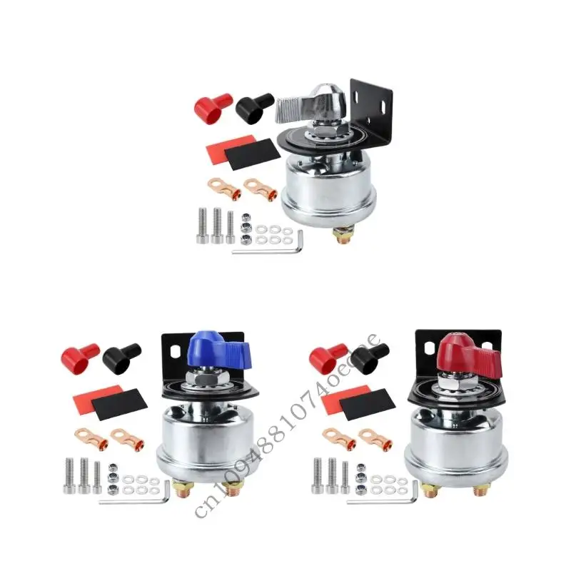 

0XXC High Current Battery Disconnect Switches 12-48V Isolator Cut Off Switches for Marine Boat Car Truck Campers