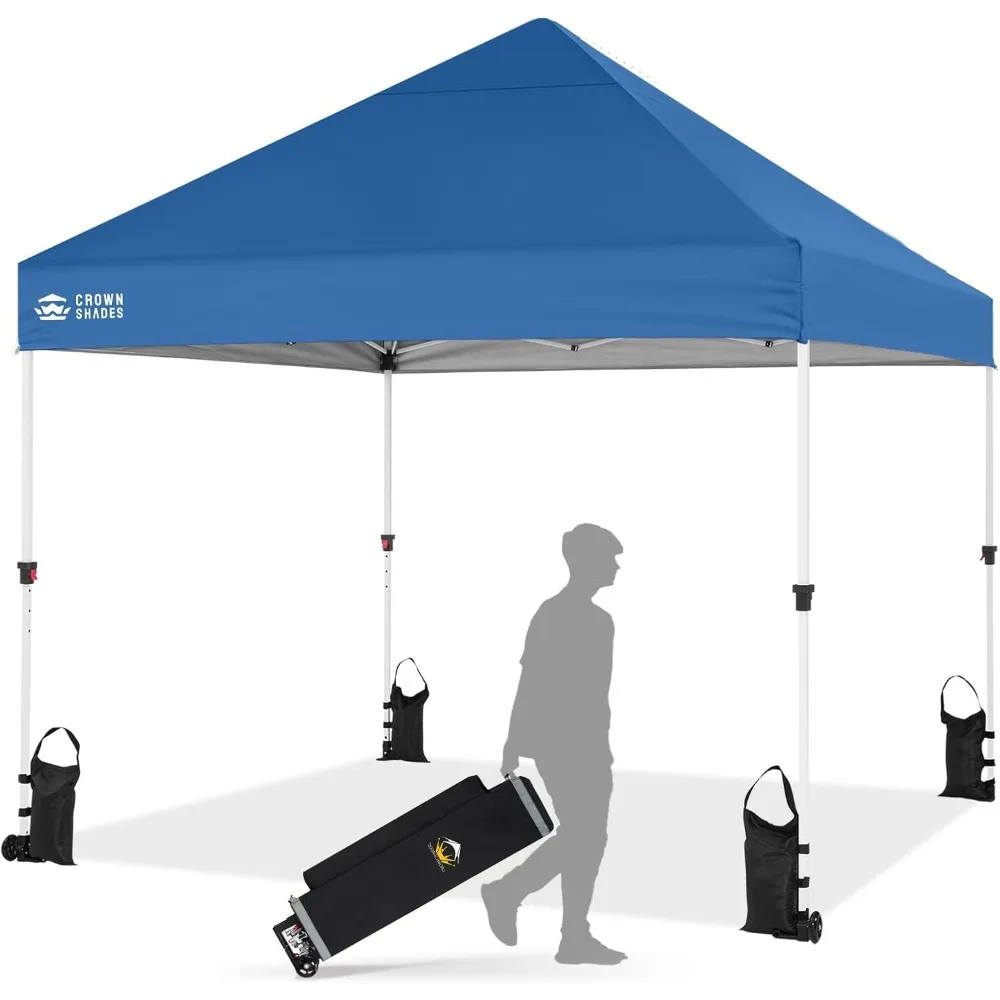 

10x10 Heavy Duty Canopy — всплывающая палатка премиум-класса — дополнительная защита от солнца с тканью Оксфорд прочности 400D — отлично подходит для