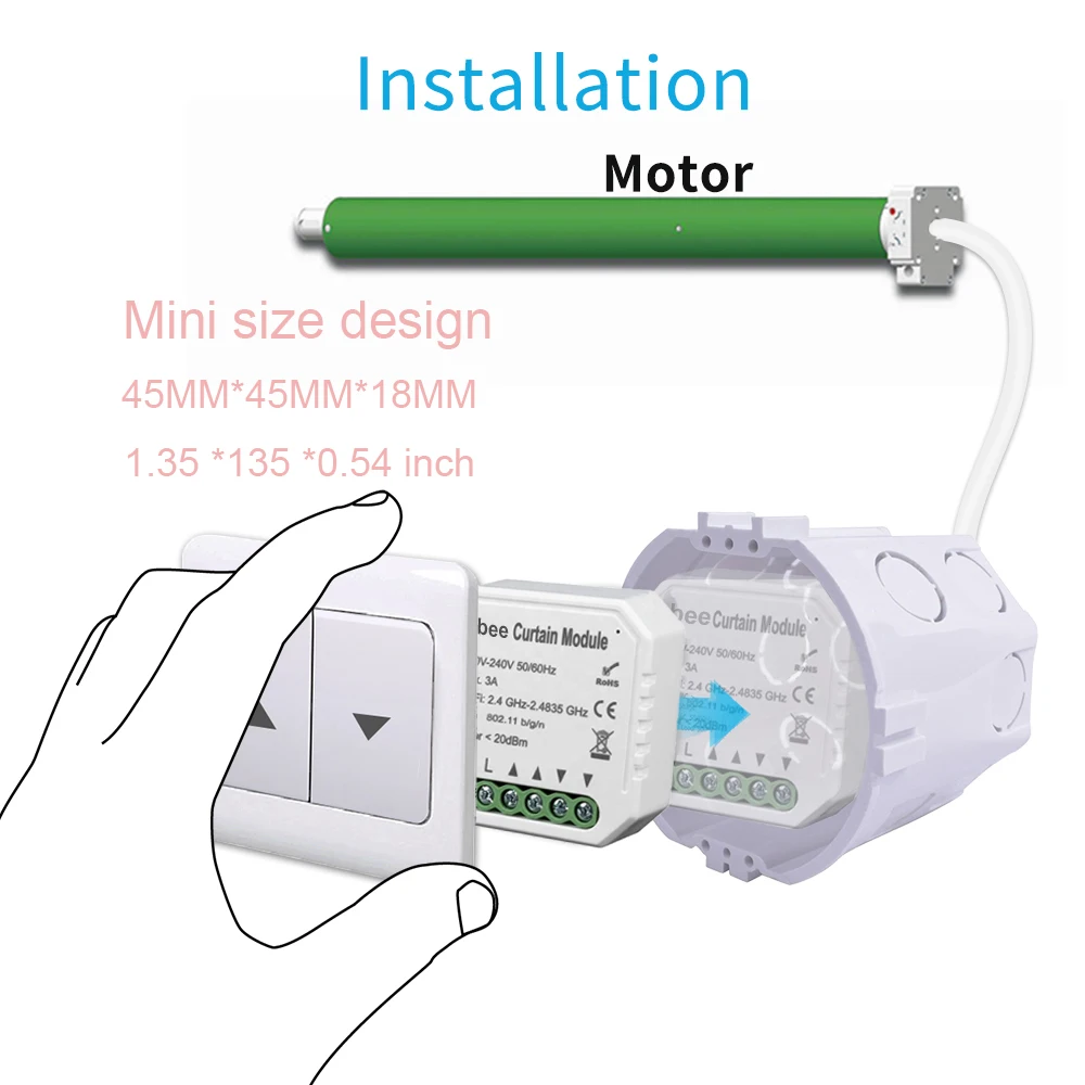 Tuya 스마트 라이프 와이파이 커튼 스위치 ESP8266 모듈 롤러 셔터 블라인드 모터, 스마트 홈 구글 홈 알렉사 에코 음성 제어