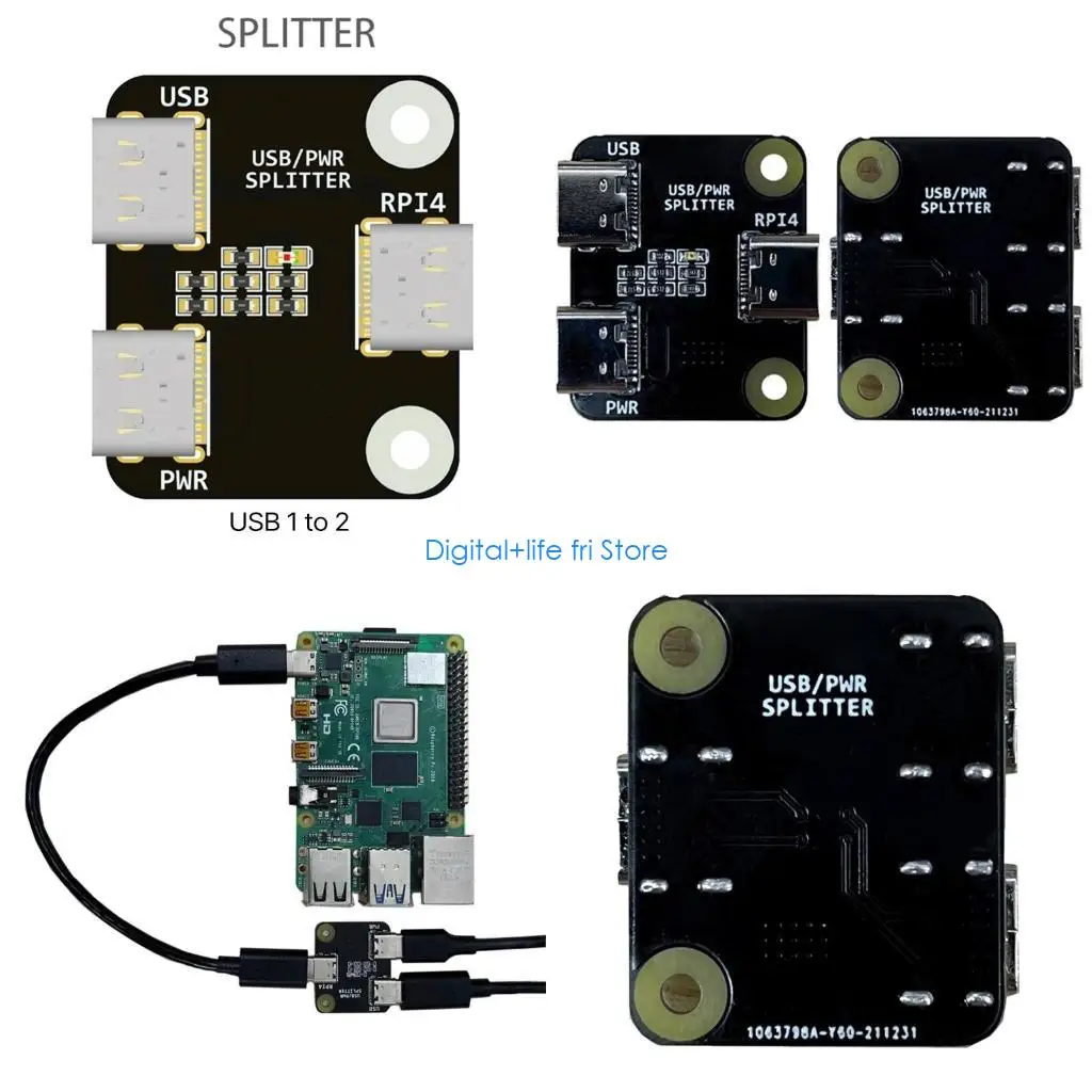 

E06D USB-сплиттер ipkvm Дистанционное управление работой IP-сервера blikvm Для RPI