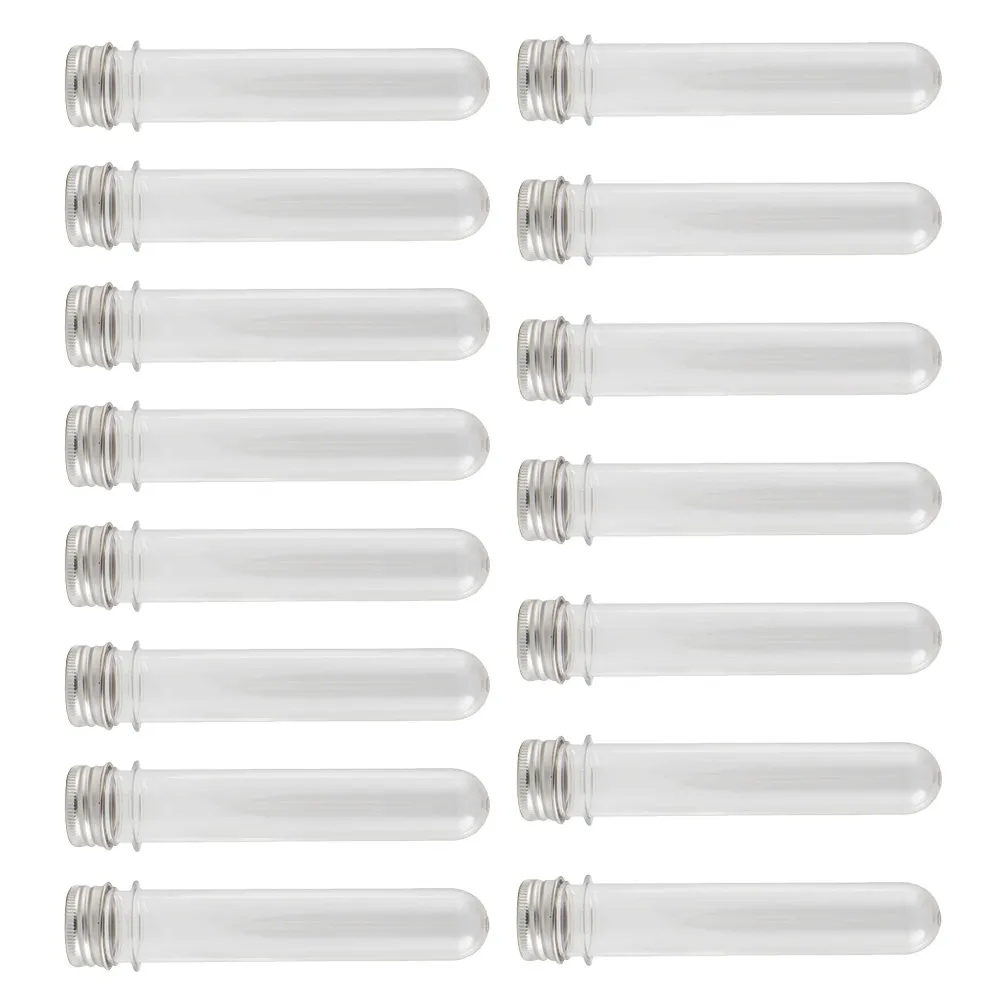 

15Pcs Transparent Shoelace Storage Tubes with Screw Caps Clear Test Tubes for Sneaker Enthusiasts Travel Organizers Sealed Leak