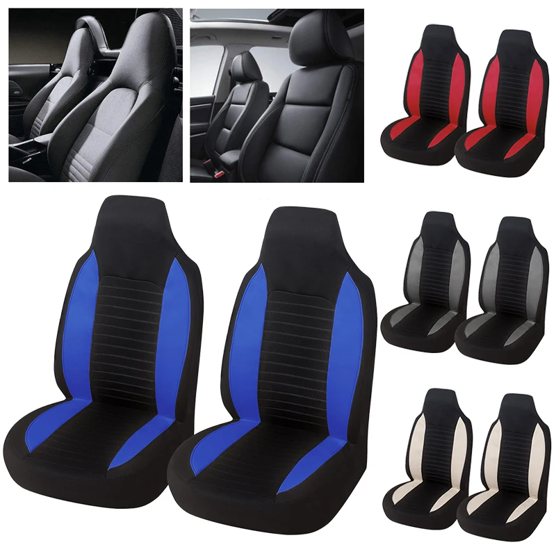 AUTOYOUTH 2 PCS Auto Sitzbezüge Atmungsaktiv Vorne Auto Sitz Abdeckung, auto Eimer Sitze Protector Covers Universal Für SUV Limousine – Detail 6
