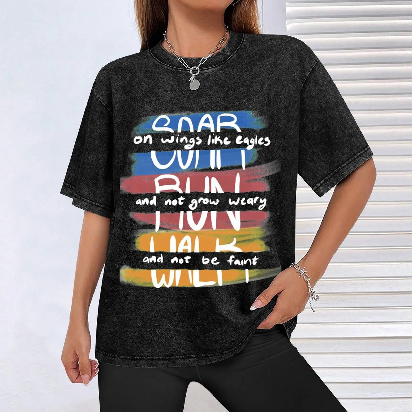 Isaiah 40:31 - Soar, Run, Walk T-Shirt plus sizes new edition t shirts for men cotton image 4