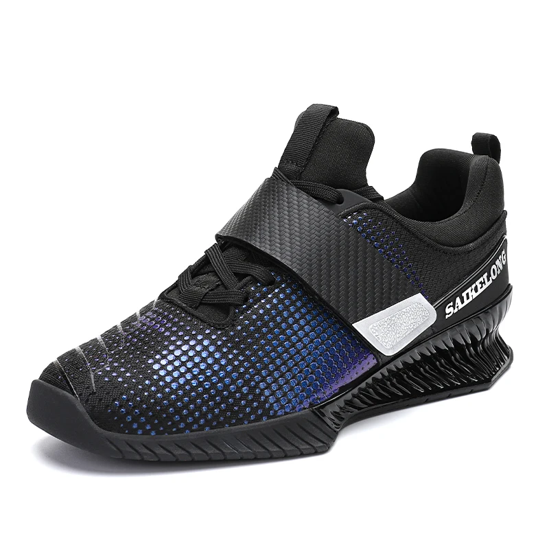 Advanced men's weightlifting shoes - suitable for deep squats, non slip soles, indoor and outdoor fitness training shoes