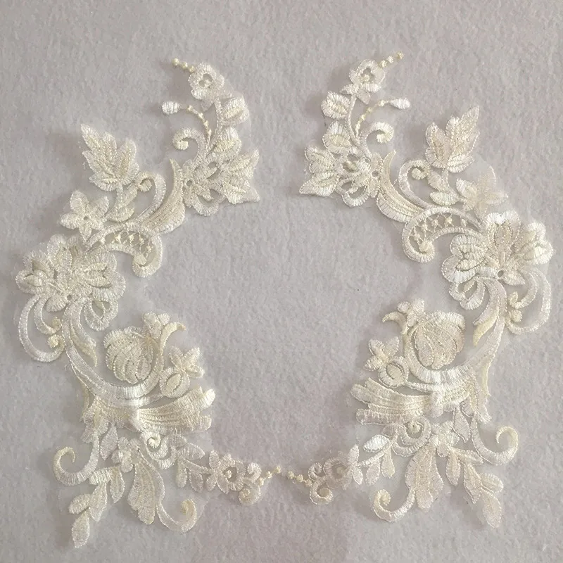 2 пары/4 шт., Фата для украшения свадебного платья, 28 х17 см