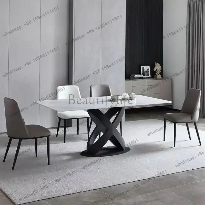 Black Design Dining Tables Square Party Work Luxury Kitchen Dining Tables Nordic Aesthetic Juegos De Comedor Salon Furniture