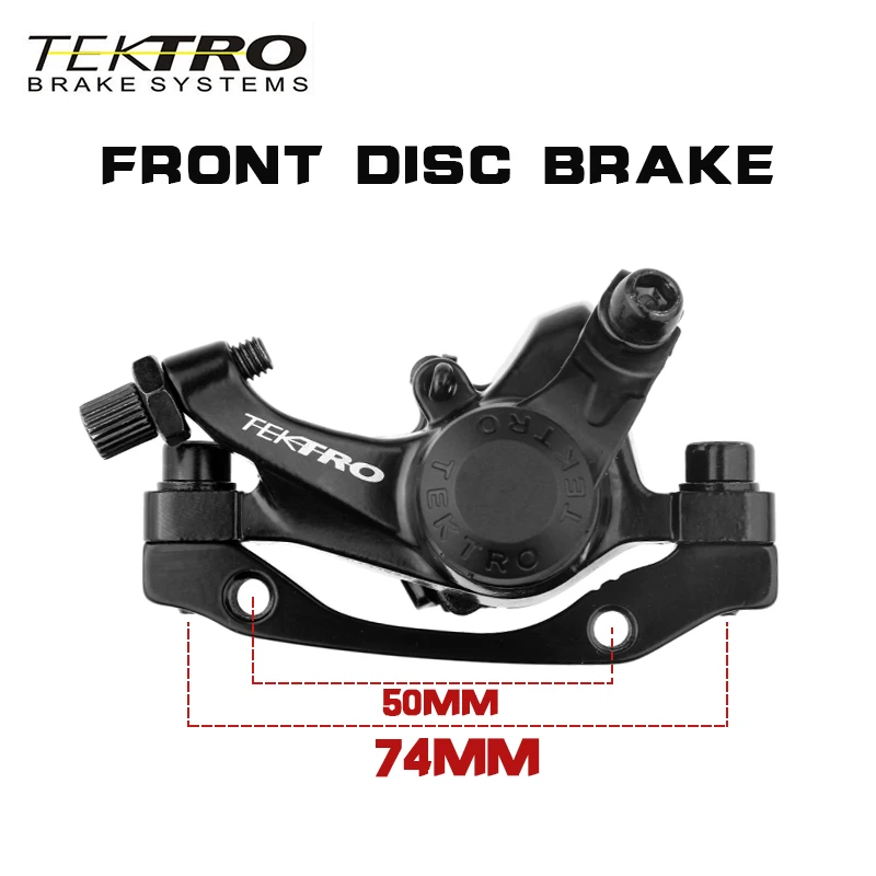 Tektro MD-M280 Mountain Bike Line Pull Disc Brake Caliper Front/Rear Aluminum Alloy MTB Mechanical Disc Brake With 160mm Rotor