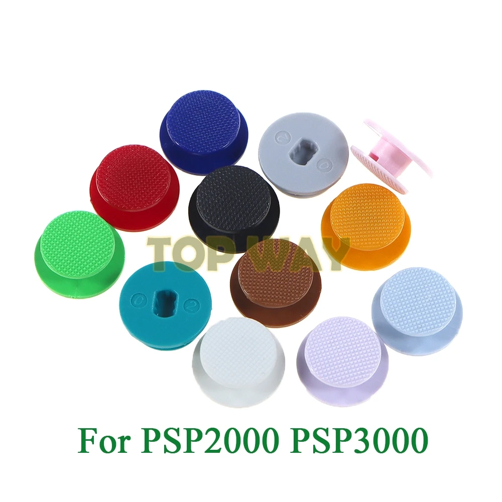 

200PCS For Sony PSP2000 PSP3000 Game Console Multi Colors 3D Analog Thumbstick Cap Cover Joystick Button Cap For PSP 2000 3000