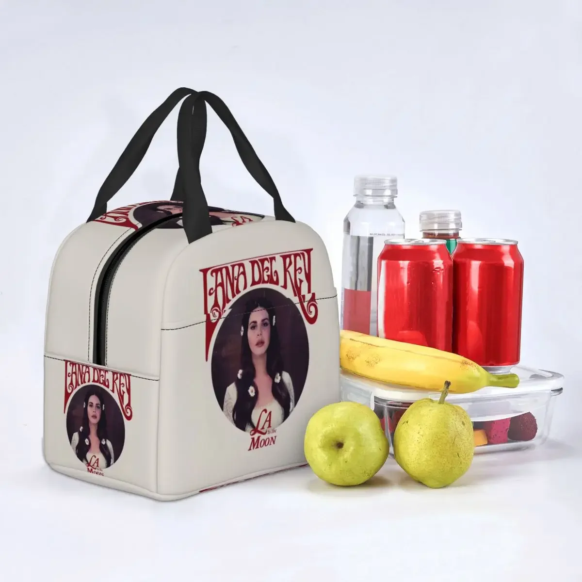 Custom Lana Del Rey Lunch Bag Women Cooler Warm Insulated Lunch Box for Adult Office