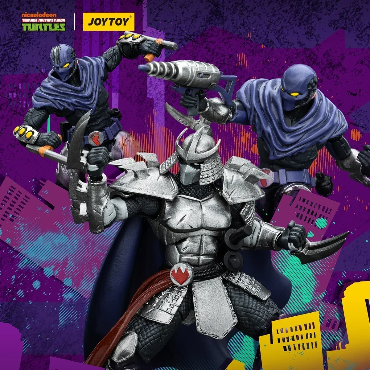 [In Stock] JOYTOY 1/18 Teenage Mutant Ninja Turtles Shredder Foot Tribe A Foot Tribe B Anime Character Model Toy