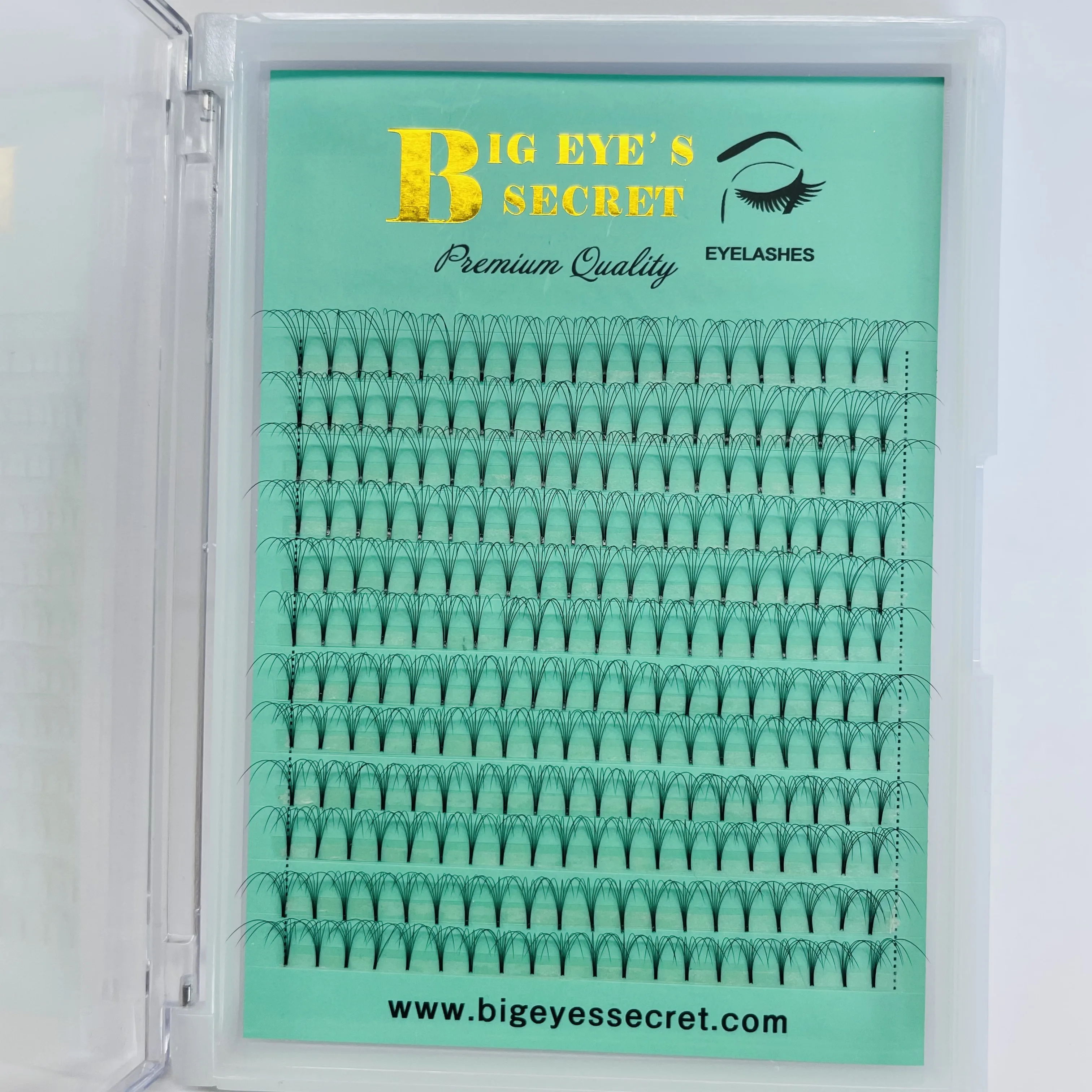Big Eye\'s Secret Lashes Extension Short Stem Premade Volume Fans EyeLashes Makeup Eyelash Extension Russian Volume Lashes