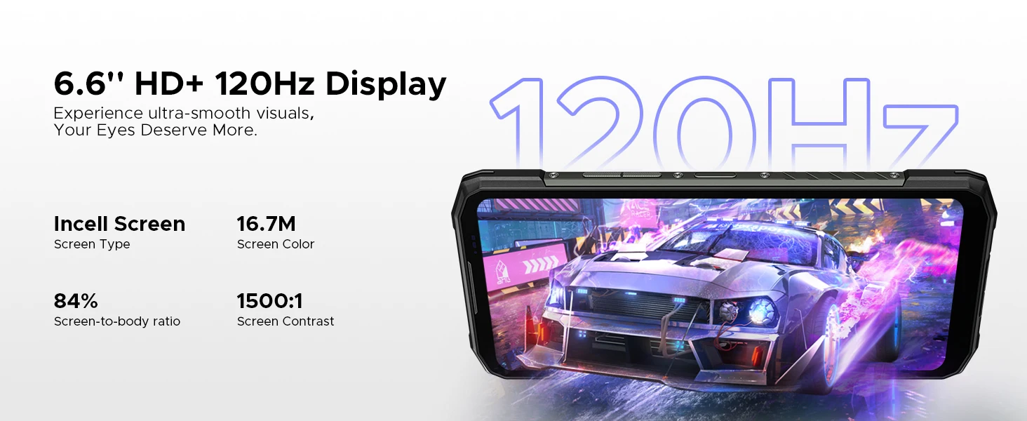 DOOGEE Blade20 Plus Rugged Smart Phone Helio G100 11800mAh Battery 48GB RAM(6+42) 256GB ROM Android 16 64MP AI Main Camera NFC Widevine L1 Support Mobile Phones