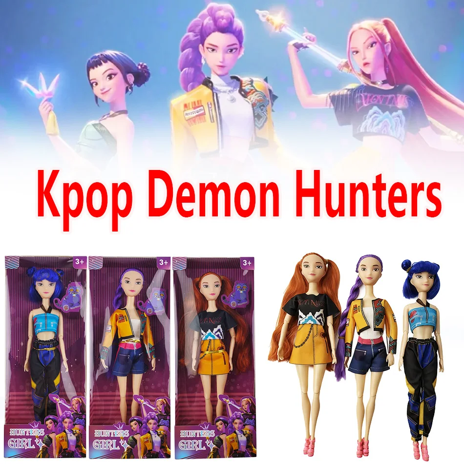 

Горячие игрушки для кукол Kpop Охотники на демонов Фигурка Игрушка Руми Мира Зои Красивая принцесса Куклы для маленьких девочек Пластиковая игрушка «сделай сам» для девочек
