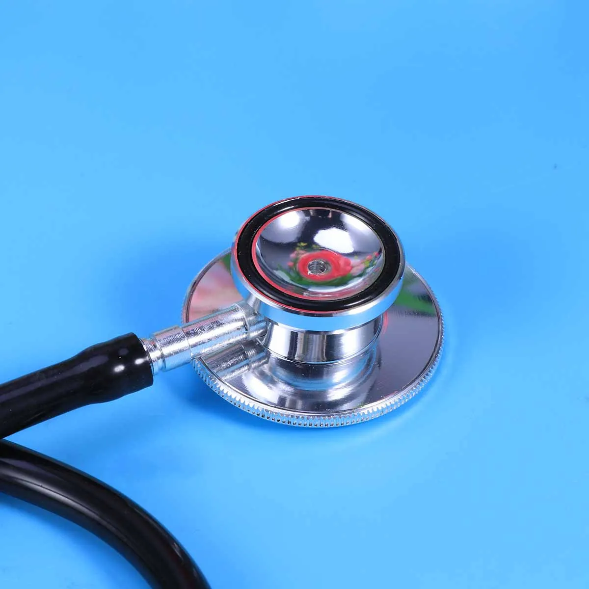 

Double Sided Stethoscope Black Dual Head Medical Tool For Heart Lung Auscultation Portable Diagnostic Equipment