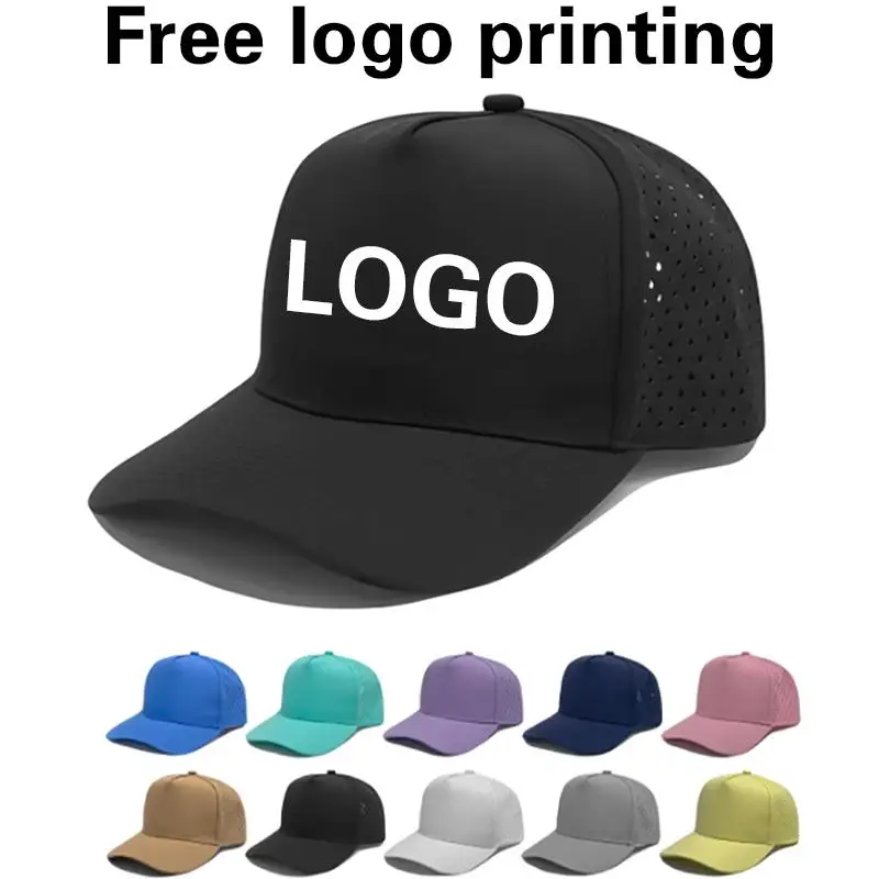 Summer Hats Customized Print Logo Personalization Truck Driver Cap Quick Drying Waterproof Baseball Fishing Cap Men Women