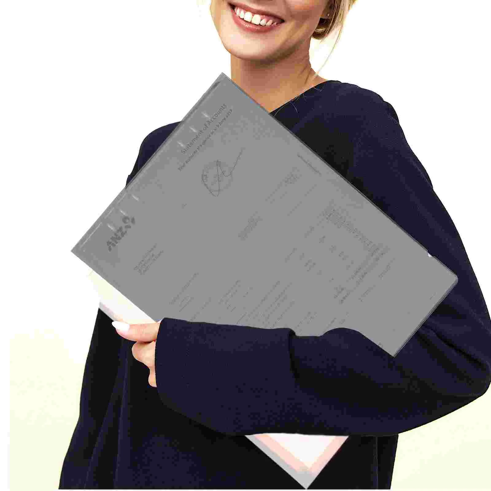 Information Cross-section Folder File Folders School Binders Middle Blinder Cover Notebook Shell A4 Plastic Aesthetic