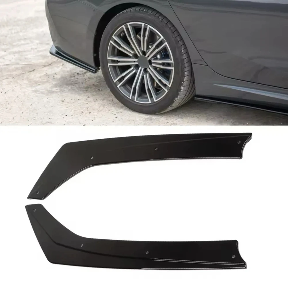

Rear Bumper Splitters Flaps Pair Compatible with For BMW 3 Series For G20 G21 M Sport 2019 2022 ABS Replacement
