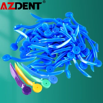 100pcs/Box Dental Disposable Wedge with Hole All 4 Sizes Tooth Gap Non-toxic Medical Grade Plastic Dentistry Lab Tools
