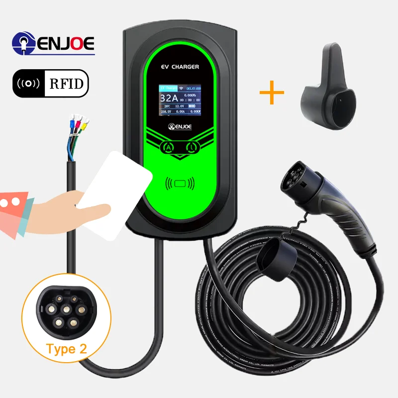 EV electric car charger adjustable current 16A 32A portable electric car charger electric car chargers for home use with App