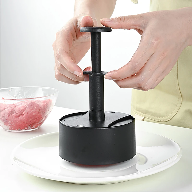 Manual Hamburger Meat Press ABS Round Non-stick Filled Meat Pie Making Mold BBQ Pie Press Mold Machine Kitchen Accessories