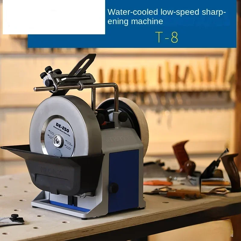 

Hot sales Low speed water-cooled sharpening machine T-8 peeling locomotive knife concave carving machine polishing machine