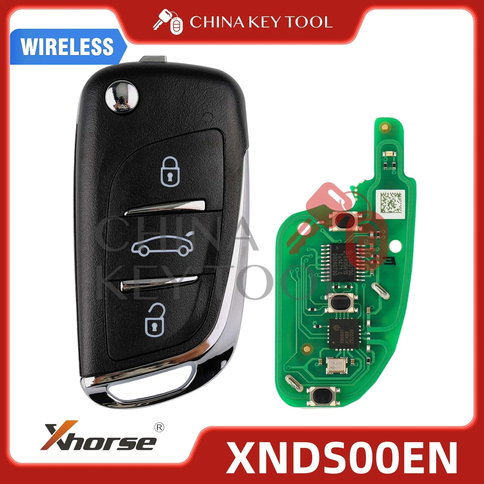 Original Xhorse VVDI XNDS00EN Universal Wireless Remote 3 Buttons for VVDI2 / Mini Key Tool / Key Tool Max