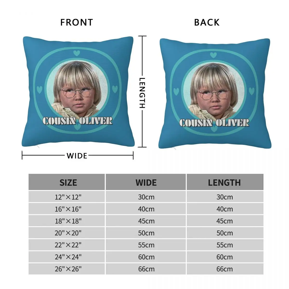 Brady Bunch Cousin Oliver Square Pillowcase Polyester Linen Velvet Printed Zip Decor Pillow Case Room Cushion Cover 18