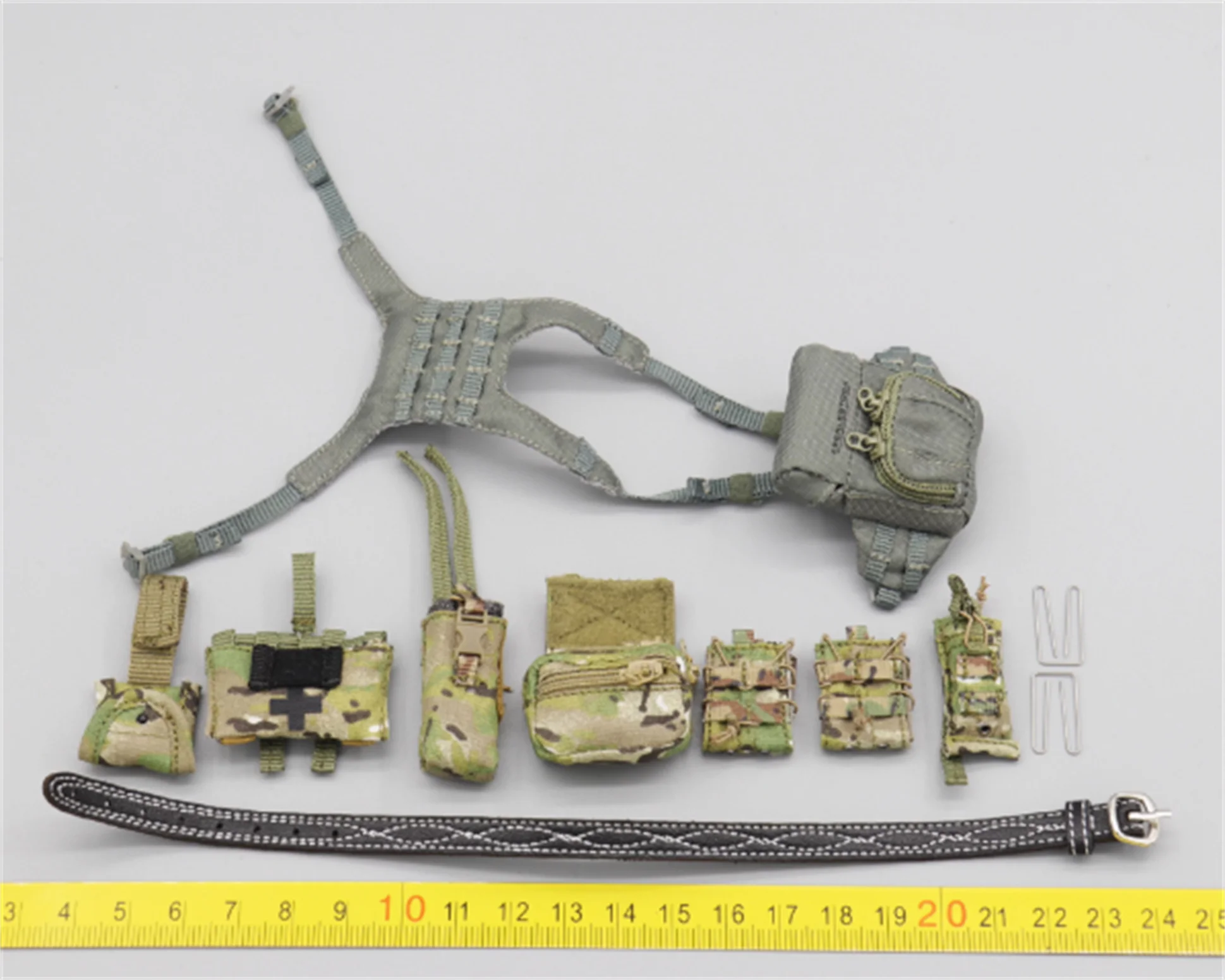 ES 26065SC Zestaw zawieszony na klatce piersiowej dla żołnierza w skali 1/6, model dla 12-calowych amerykańskich mundurów wojskowych CAG, pasuje do 12-calowych figurek akcji żołnierzy, zabawki