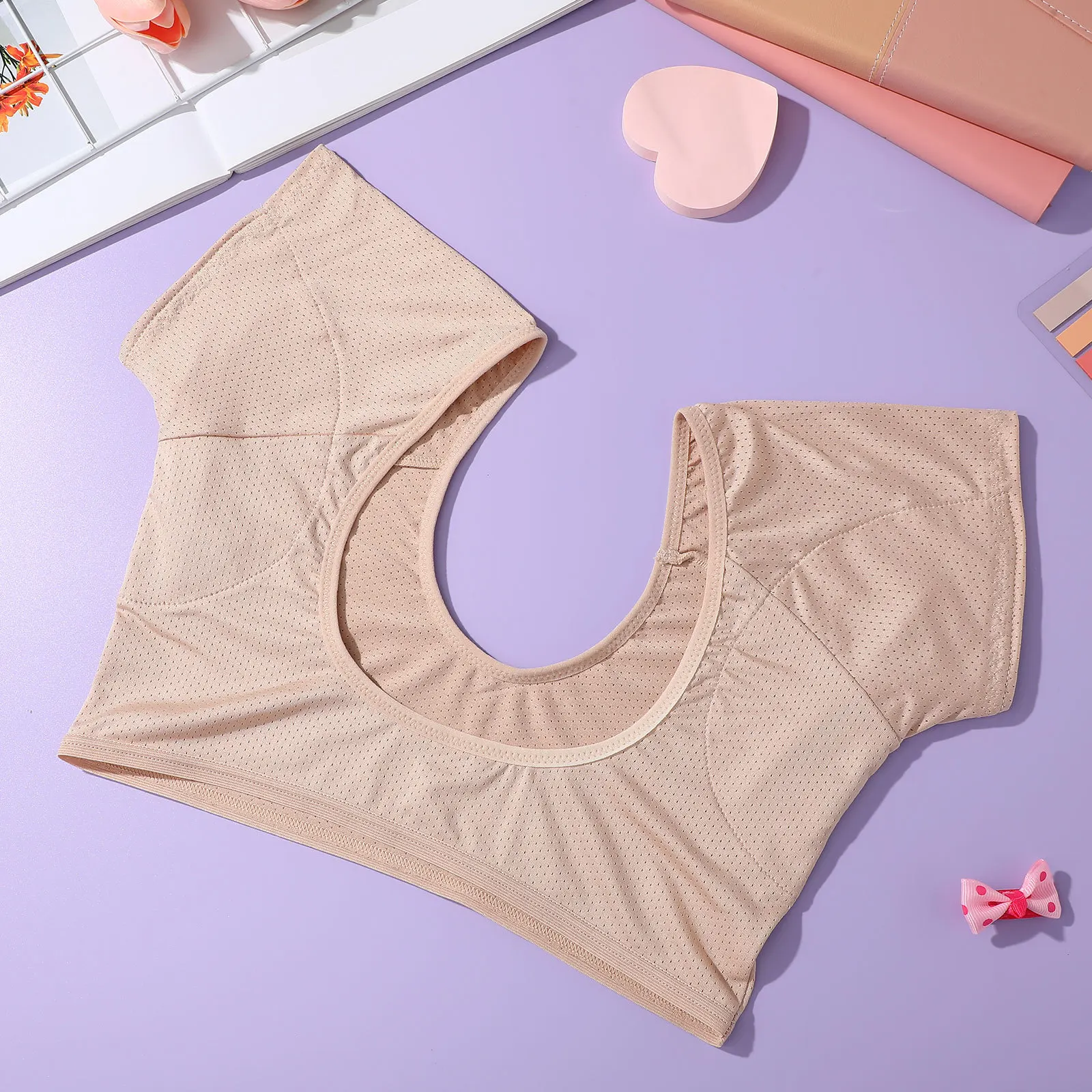 

Sweat Vest Underarm Shirt Shield Absorbent Reusable Undershirt Armpit Women Underwear Vest Protectors Pads For Summer