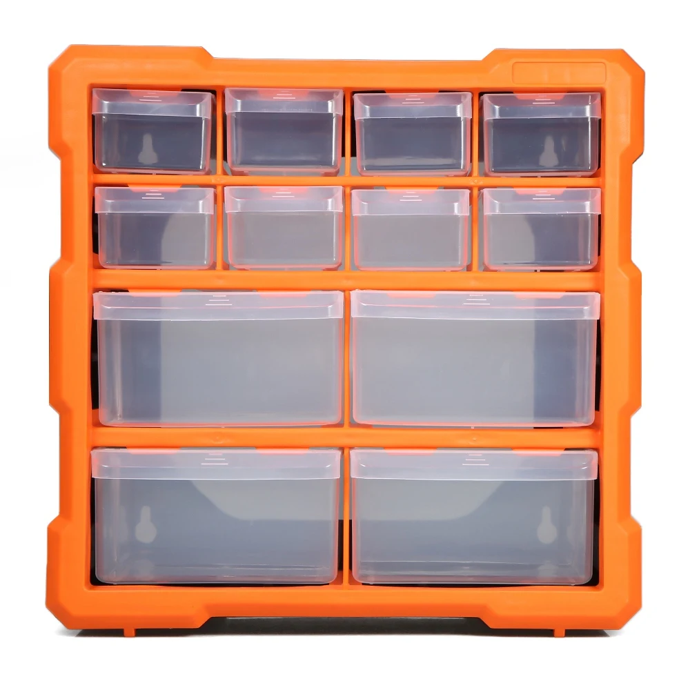 Drawer PP+PS Parts Storage Box Multiple Compartments Slot Hardware Box Organizer Craft Cabinet Tools Components Container