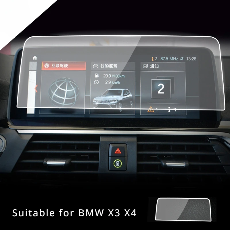 

For BMW X3 X4 2020 2021 Tempered Glass Navigation Screen Protector LCD Touch Display Film interior Car Accessories