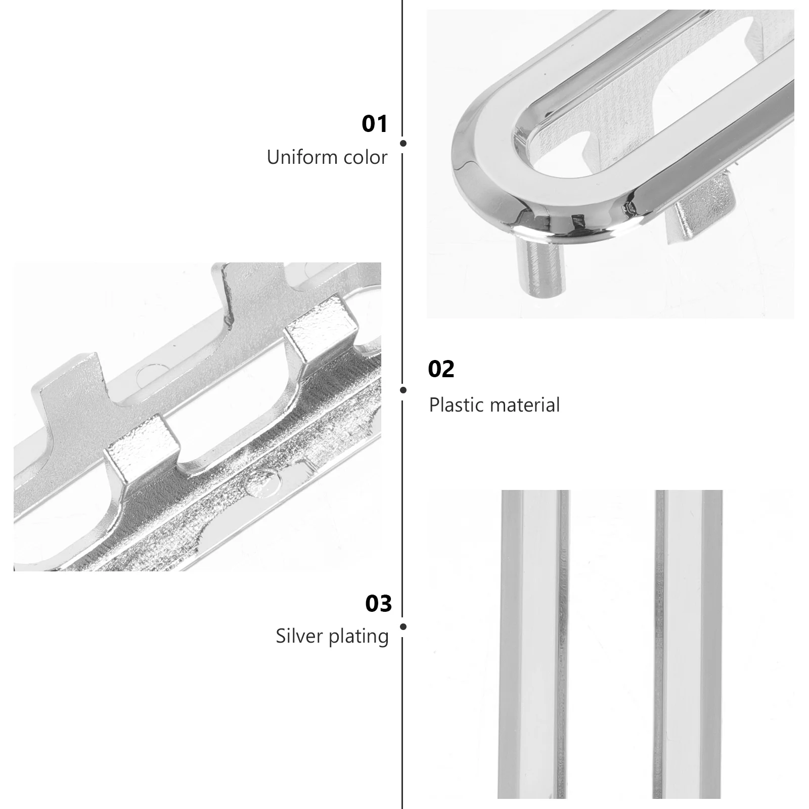 

20Pcs Creative Overflow Ring Wash Basin Accessory Easy Installation Practical for Long Time Use Plastic Overflow Ring