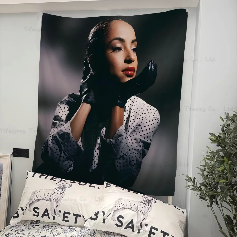 Sade Singer Adu Cartoon Tapestry Art Science Fiction Room Home Decor Wall Hanging Sheets